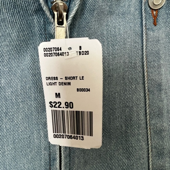 F21 Denim Mini Dress (M) - new w/ tags - Picture 3 of 3
